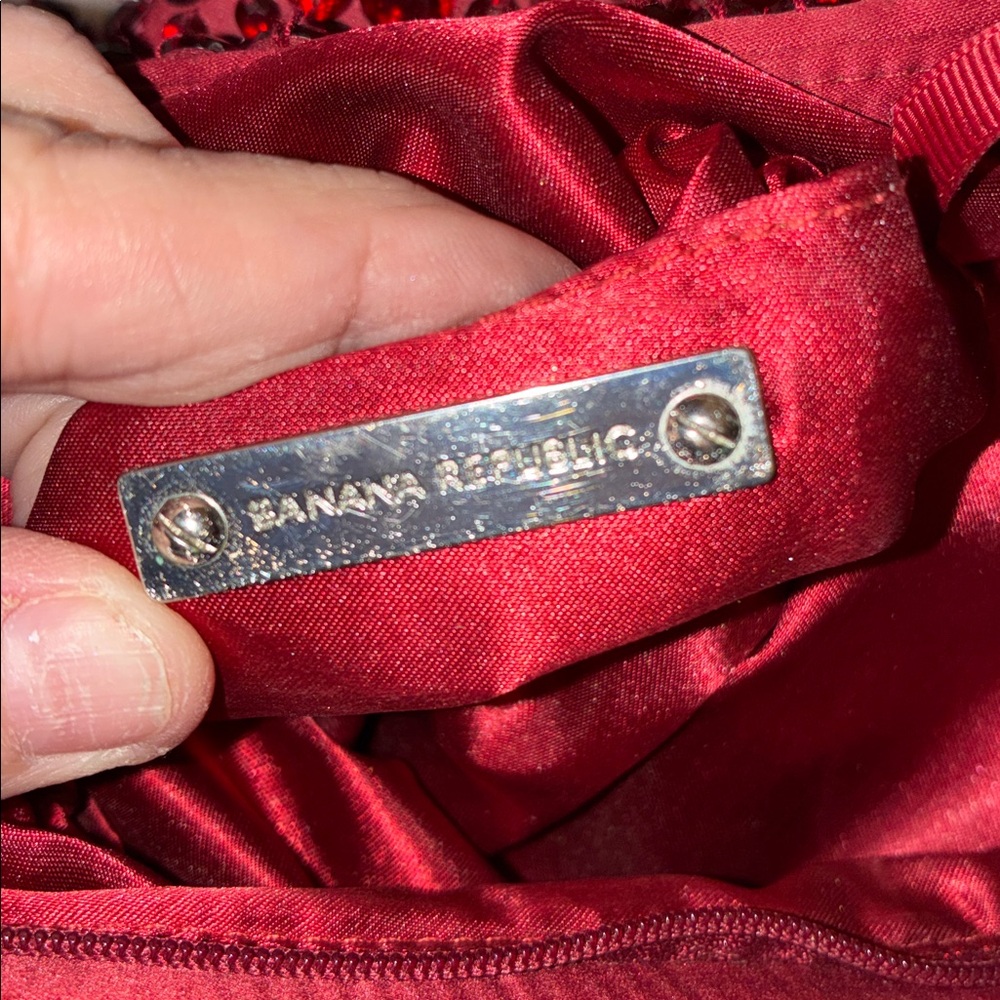 Banana Republic Red Jeweled Clutch Wristlet - Picture 2 of 6